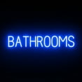 thumbnail image 1 of SpellBrite Neon-LED BATHROOMS Sign With Dimming Capability. LED Bathroom Signs for Businesses, Restaurants, and More, 37 inches, Blue, 1 of 4
