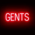 thumbnail image 1 of SpellBrite Neon-LED GENTS Sign With Dimming Capability. LED Bathroom Signs for Businesses, Restaurants, and More, 20 inches, Red, 1 of 4