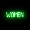 thumbnail image 1 of SpellBrite Neon-LED WOMEN Sign With Dimming Capability. LED Bathroom Signs for Businesses, Restaurants, and More, 23 inches, Green, 1 of 4