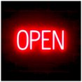 thumbnail image 1 of SpellBrite OPEN LED Sign for Business. 16.5" x 6.3" Red OPEN Sign Has Neon Sign Look With Energy Efficient LED Light Source. Visible from 500+ Feet, 8 Animation Settings., 1 of 4