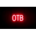 thumbnail image 1 of SpellBrite OTB LED Sign for Business. 14.2" x 6.3" Red OTB Sign Has Neon Sign Look With Energy Efficient LED Light Source. Visible from 500+ Feet, 8 Animation Settings., 1 of 4