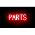 thumbnail image 1 of SpellBrite PARTS LED Sign for Business. 20.7" x 6.3" Red PARTS Sign Has Neon Sign Look With Energy Efficient LED Light Source. Visible from 500+ Feet, 8 Animation Settings., 1 of 4