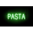 thumbnail image 1 of SpellBrite PASTA LED Sign for Business. 21.2" x 6.3" Green PASTA Sign Has Neon Sign Look With Energy Efficient LED Light Source. Visible from 500+ Feet, 8 Animation Settings., 1 of 4