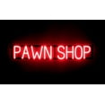 thumbnail image 1 of SpellBrite PAWN SHOP LED Sign for Business. 36.0" x 6.3" Red PAWN SHOP Sign Has Neon Sign Look With Energy Efficient LED Light Source. Visible from 500+ Feet, 8 Animation Settings., 1 of 4