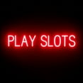 thumbnail image 1 of SpellBrite PLAY SLOTS LED Sign for Business. 37.1" x 6.3" Red PLAY SLOTS Sign Has Neon Sign Look With Energy Efficient LED Light Source. Visible from 500+ Feet, 8 Animation Settings., 1 of 4