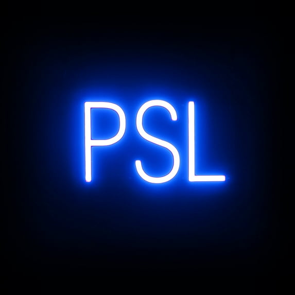 SpellBrite PSL LED Sign for Business. 12.5" x 6.3" Blue PSL Sign Has Neon Sign Look With Energy Efficient LED Light Source. Visible from 500+ Feet, 8 Animation Settings.