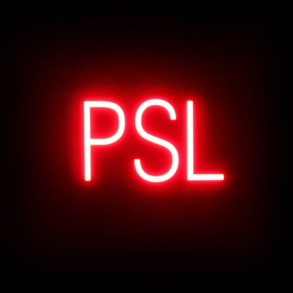 SpellBrite PSL LED Sign for Business. 12.5" x 6.3" Red PSL Sign Has Neon Sign Look With Energy Efficient LED Light Source. Visible from 500+ Feet, 8 Animation Settings.