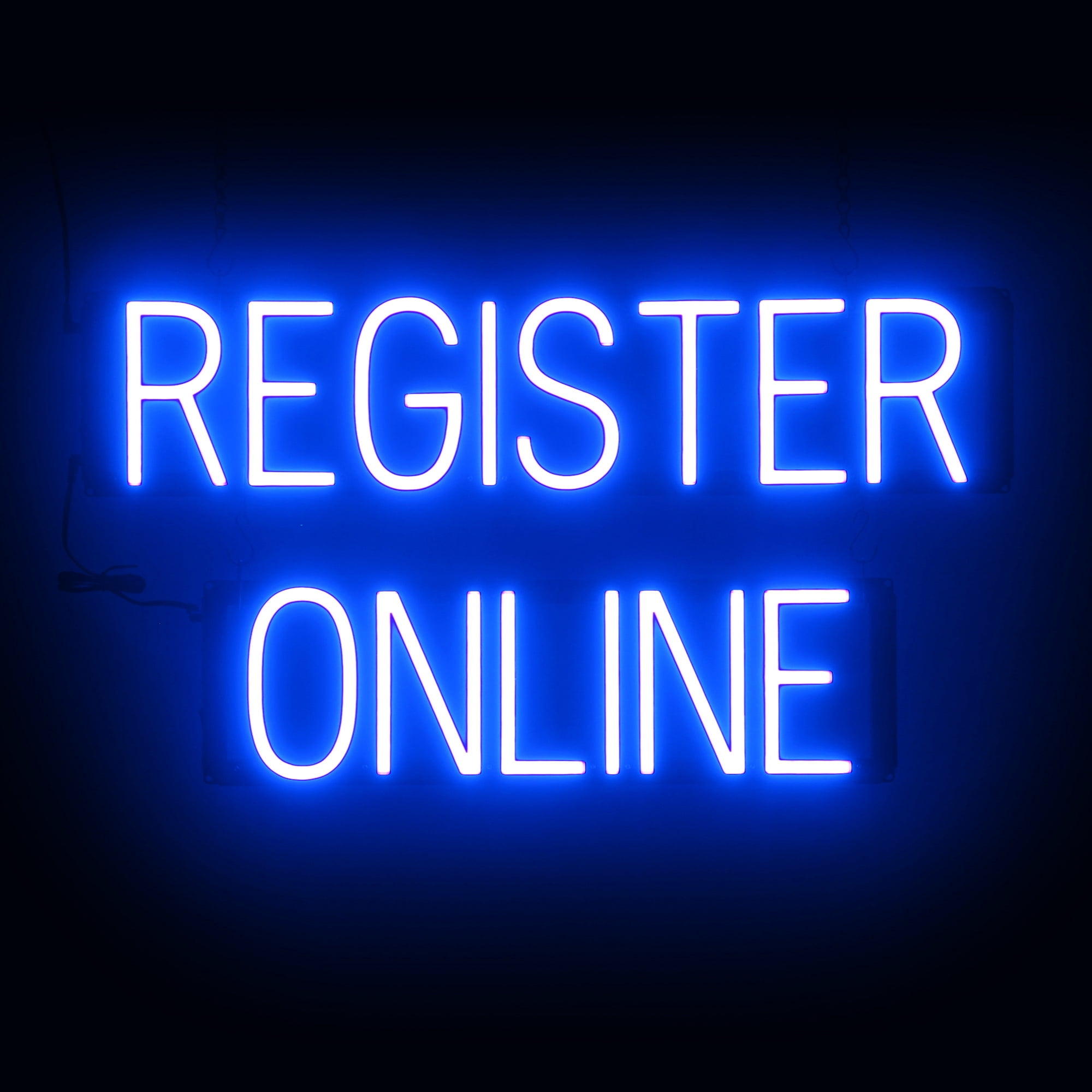 SpellBrite REGISTER ONLINE LED Sign for Business. 28.1