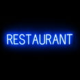thumbnail image 1 of SpellBrite RESTAURANT LED Sign for Business. 39.3" x 6.3" Blue RESTAURANT Sign Has Neon Sign Look With Energy Efficient LED Light Source. Visible from 500+ Feet, 8 Animation Settings., 1 of 4