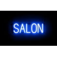thumbnail image 1 of SpellBrite SALON LED Sign for Business. 20.8" x 6.3" Blue SALON Sign Has Neon Sign Look With Energy Efficient LED Light Source. Visible from 500+ Feet, 8 Animation Settings., 1 of 4