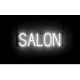 thumbnail image 1 of SpellBrite SALON LED Sign for Business. 20.8" x 6.3" White SALON Sign Has Neon Sign Look With Energy Efficient LED Light Source. Visible from 500+ Feet, 8 Animation Settings., 1 of 4