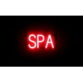 thumbnail image 1 of SpellBrite SPA LED Sign for Business. 13.4" x 6.3" Red SPA Sign Has Neon Sign Look With Energy Efficient LED Light Source. Visible from 500+ Feet, 8 Animation Settings., 1 of 4