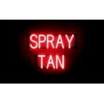 thumbnail image 1 of SpellBrite SPRAY TAN LED Sign for Business. 21.1" x 15.0" Red SPRAY TAN Sign Has Neon Sign Look With Energy Efficient LED Light Source. Visible from 500+ Feet, 8 Animation Settings., 1 of 4