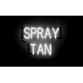 thumbnail image 1 of SpellBrite SPRAY TAN LED Sign for Business. 21.1" x 15.0" White SPRAY TAN Sign Has Neon Sign Look With Energy Efficient LED Light Source. Visible from 500+ Feet, 8 Animation Settings., 1 of 4