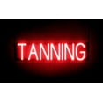 thumbnail image 1 of SpellBrite TANNING LED Sign for Business. 26.1" x 6.3" Red TANNING Sign Has Neon Sign Look With Energy Efficient LED Light Source. Visible from 500+ Feet, 8 Animation Settings., 1 of 4