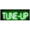 thumbnail image 1 of SpellBrite TUNE-UP LED Sign for Business. 25.9" x 6.3" Green TUNE-UP Sign Has Neon Sign Look With Energy Efficient LED Light Source. Visible from 500+ Feet, 8 Animation Settings., 1 of 4