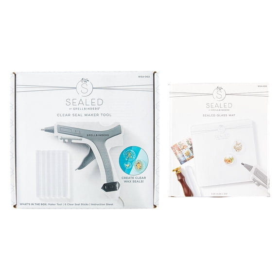 Spellbinders Bundle From Clear Seal Maker Tool-Tool & Glass Mat