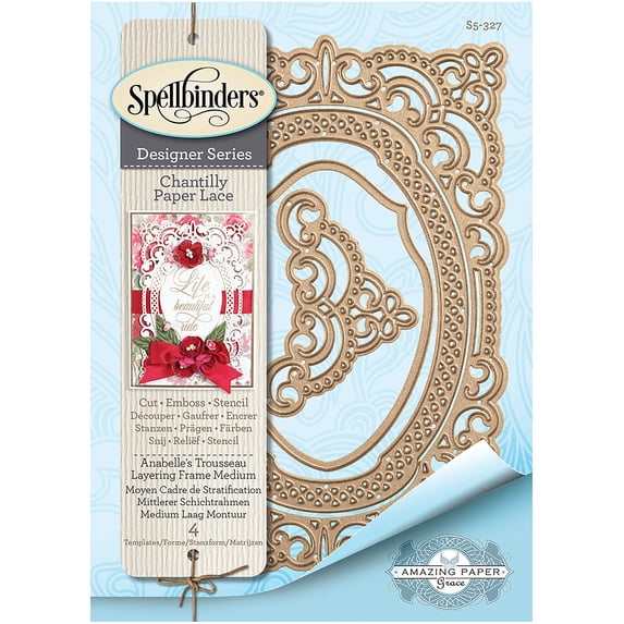 Spellbinders Chantilly Paper Lace By Becca Feeken-Annabelle's Trousseau Layering Frame