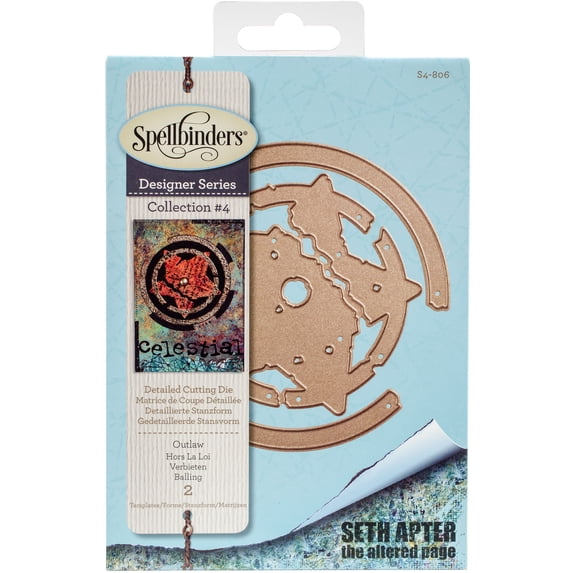 Spellbinders Collection #4 Designer Series By Seth Apter-Outlaw 3.20" To 4.15"