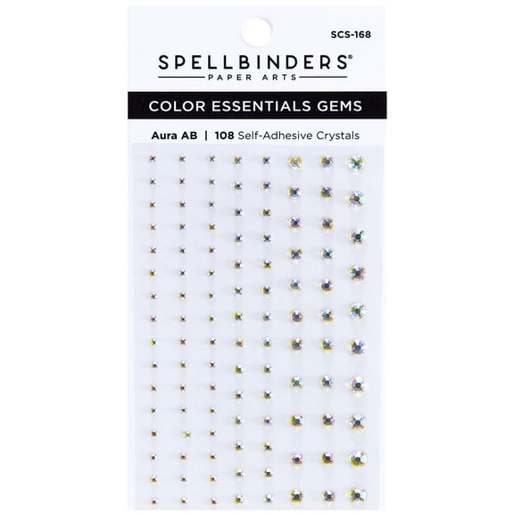 Spellbinders Color Essentials Gems 108/Pkg-Aura