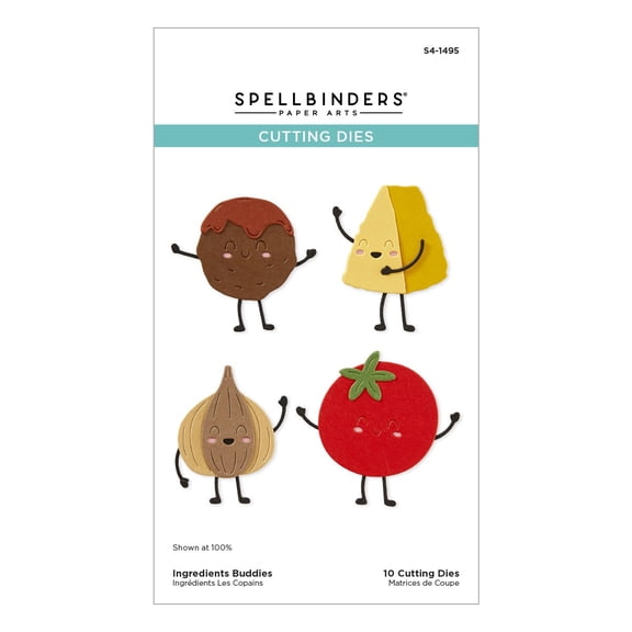 Spellbinders Etched Dies-Buon Appetito, Ingredients Buddies