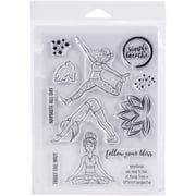 Spellbinders FSJ Clear Stamp Set-Simply Breathe-Take Time For You
