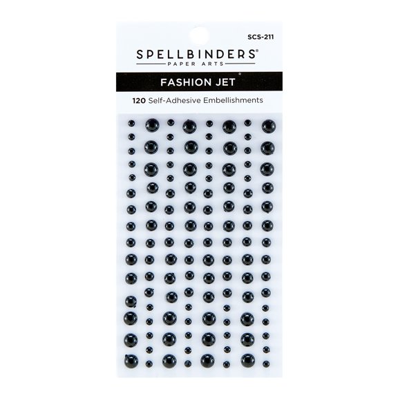 Spellbinders Fashion Essentials Pearl Dots-Jet