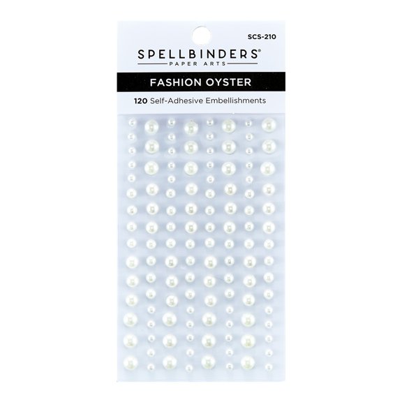 Spellbinders Fashion Essentials Pearl Dots-Oyster