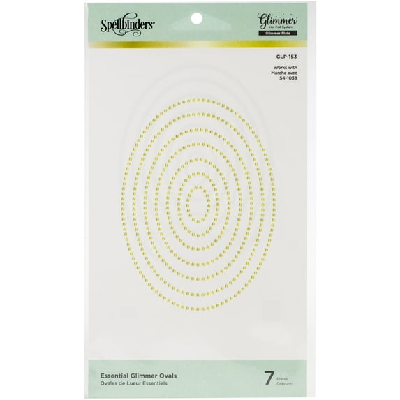 Spellbinders Glimmer Hot Foil Plates -Essential Ovals