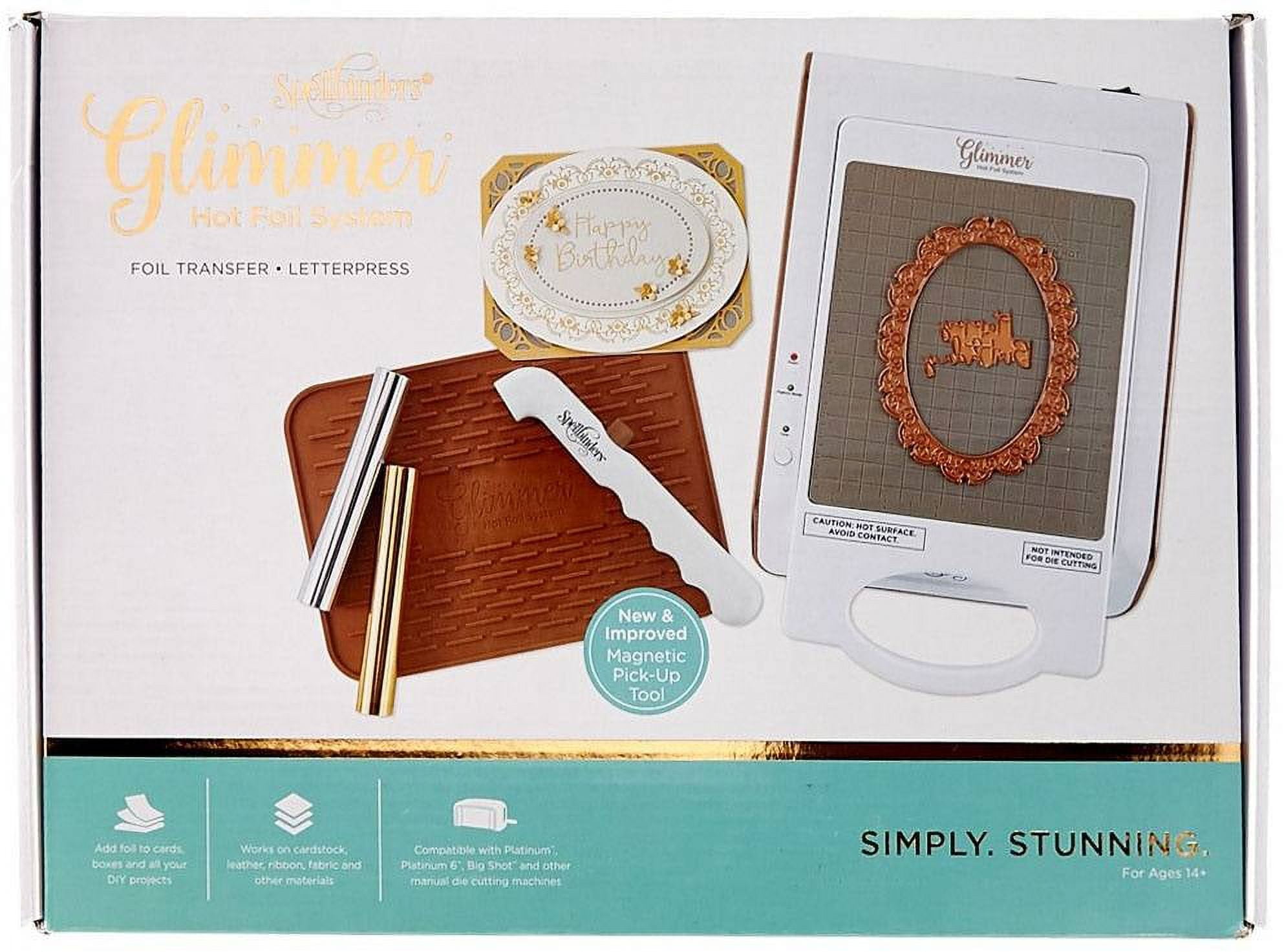 Spellbinders Glimmer Hot Foil System (US Version)-White W/Silver