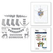 Spellbinders Mantle Decorations Etched Dies from The Timeless Trees Collection by Simon Hurley