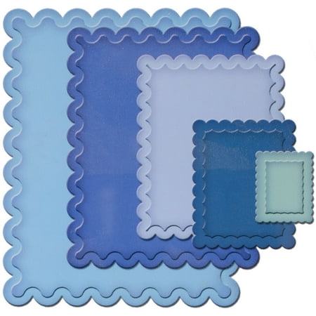 Spellbinders Nestabilities Dies -Classic Scallop Rectangles Small, Pk 1