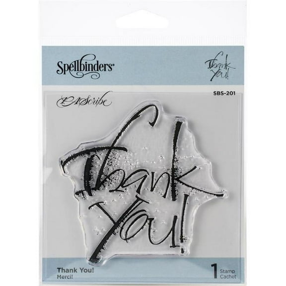 Spellbinders PA Scribe Cling Stamps-Thank You!