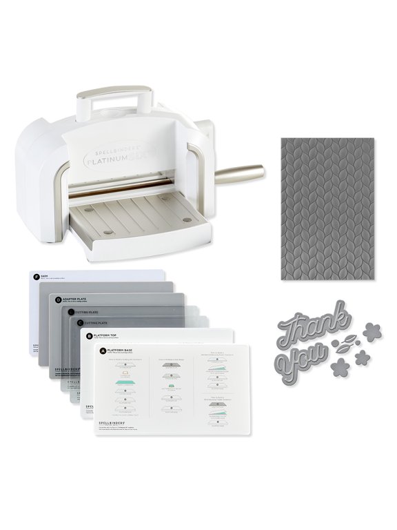 Platinum 6.0 Die Cutting & Emboss Machine plus exclusive die set and embossing folder