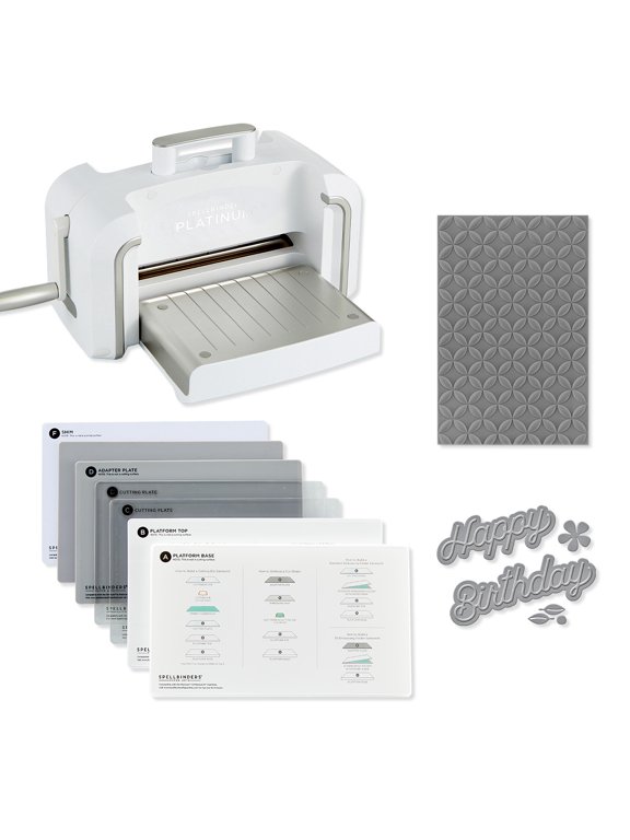 Platinum Cut & Emboss Machine - with Universal Plate System, die set and folder