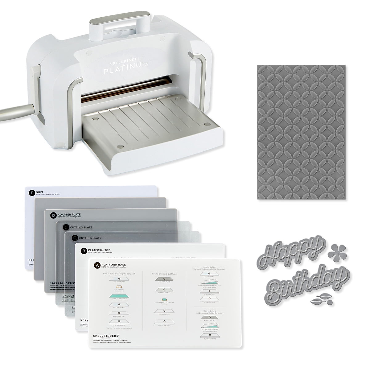 New Spellbinders 3D Embossing Folders and Universal Plate System