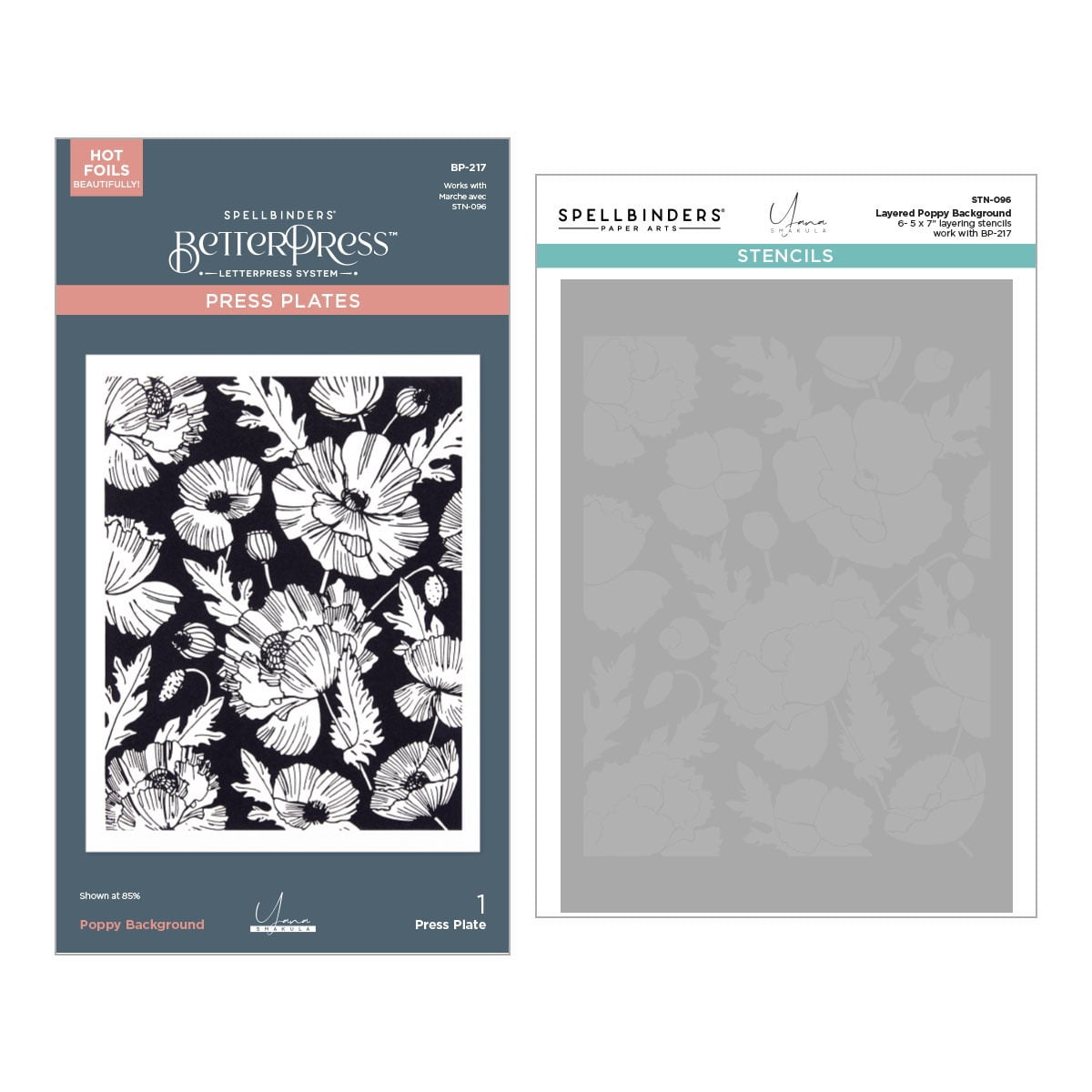 Bundle Spellbinders Stencil E Fustelle 'Floral For You' – Set Metallico Per Scrapbooking E Cardmaking