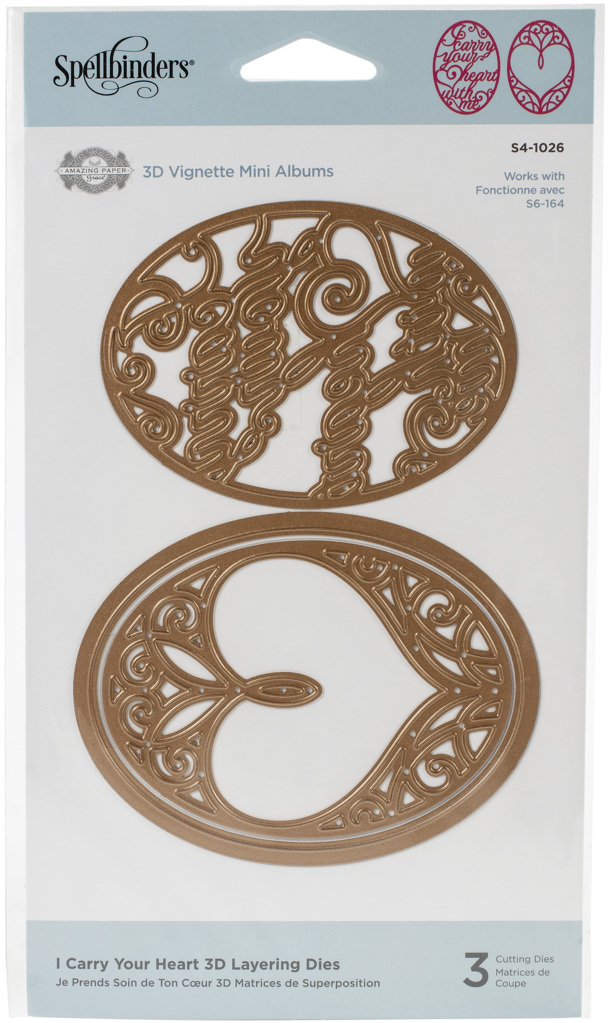 Spellbinders Shapeabilities Dies By Becca Feeken, I Carry Your Heart 3D ...