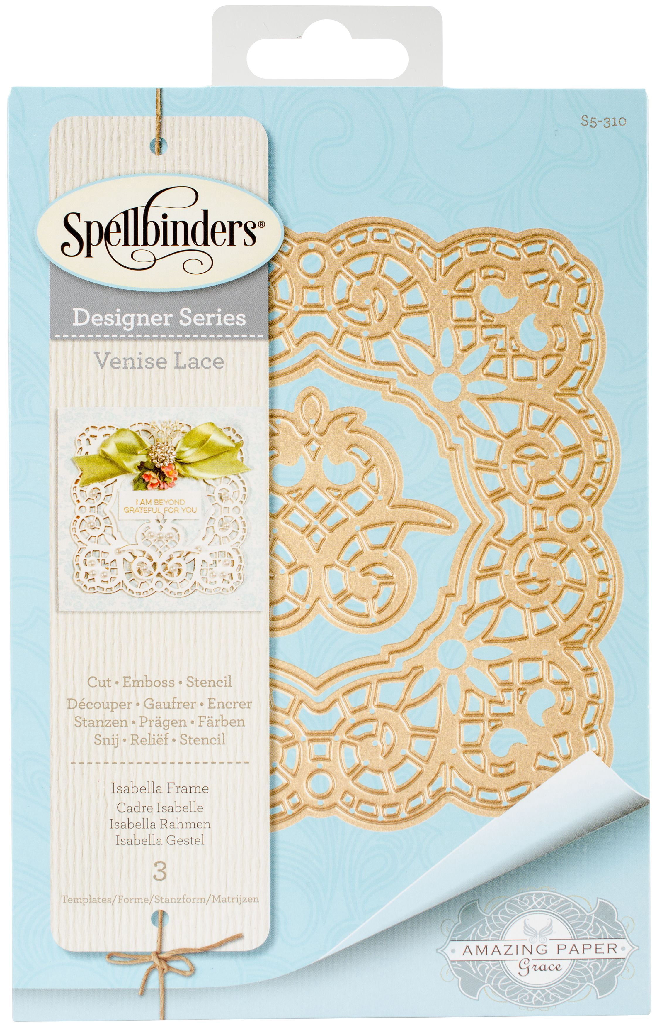 Spellbinders Shapeabilities Dies By Becca Feeken Venise Lace-Isabella ...