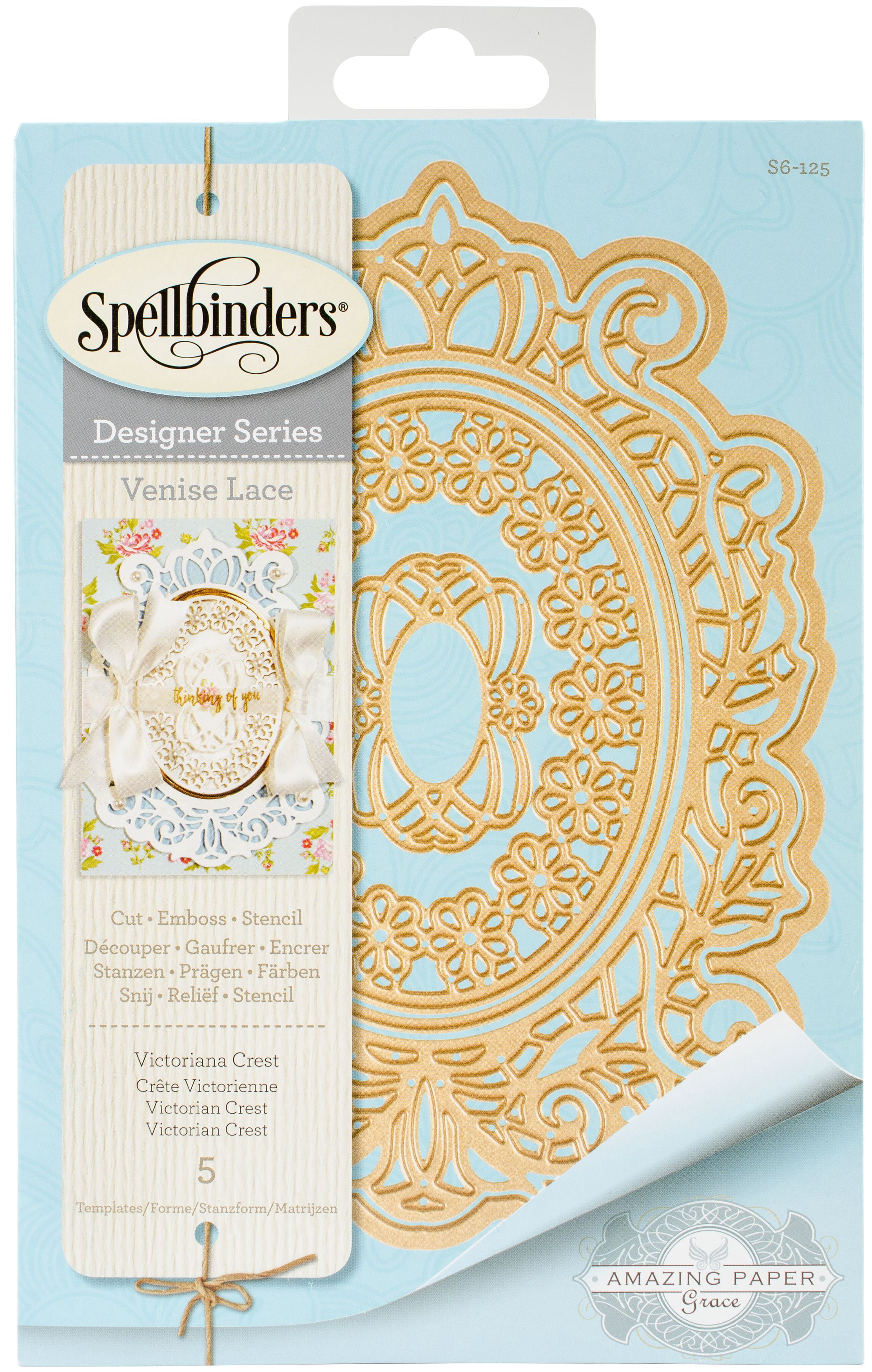 Spellbinders Shapeabilities Dies By Becca Feeken-Venise Lace-Victoriana ...
