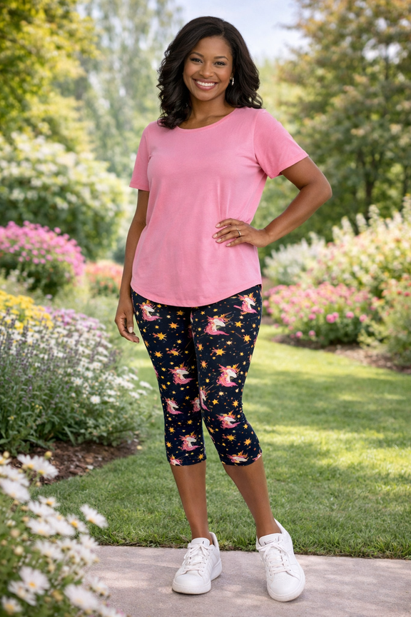 Unicorn Princess - Women's Plus Size Capris