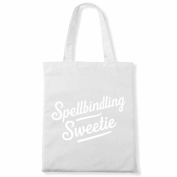 Spellbinding Sweetie Shirt Women Halloween Horror Tote Bag Canvas Wednesday Addams Tote Canvas Bag Goth Tops 1Pc