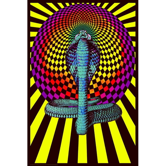 Spellbound Cobra Non-Flocked Blacklight Poster 24" X 36"