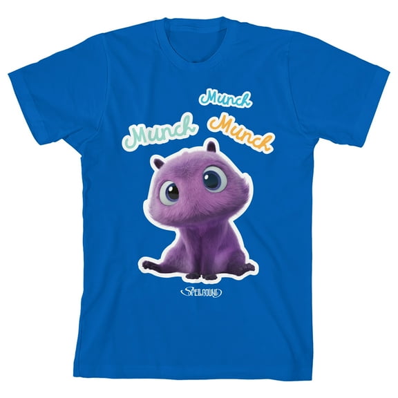 Spellbound Fink Love Your Self Youth Royal Blue Crew Neck Short Sleeve T-shirt -Medium