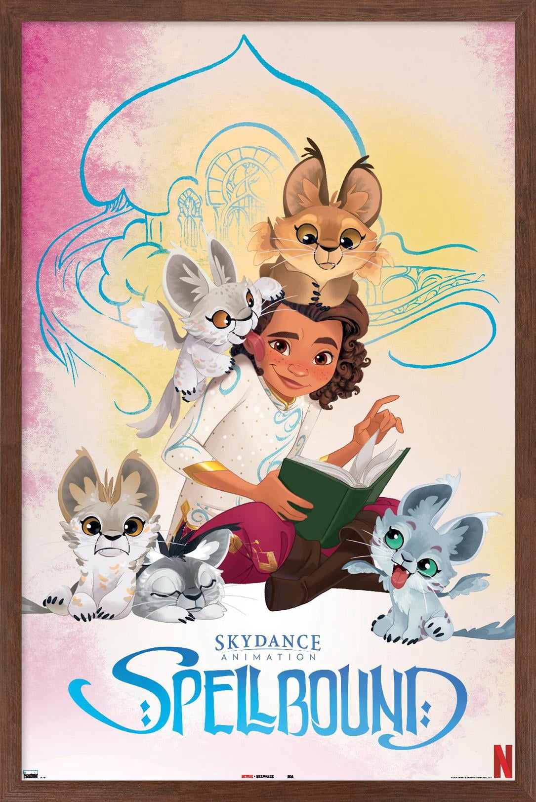 Ellian Spellbound - Princess Ellian and Cubs Wall Poster, 22.375