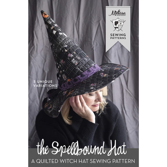 Spellbound Quilted Witch Hat Sewing Pattern by Melissa Mortenson