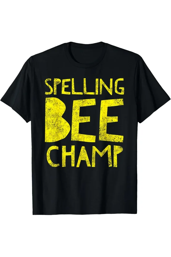 Spelling Bee Champ Word Nerd Genius Quote Saying Humor Graphic Unisex T-Shirt up to size 5XL