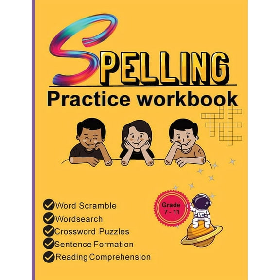 Spelling Practice Workbook: Building Spelling Skills of Tier Two Academic Words Part -1, (Paperback)