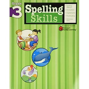 Pre-Owned Spelling Skills: Grade 3 (Flash Kids Harcourt Family Learning) (Paperback)