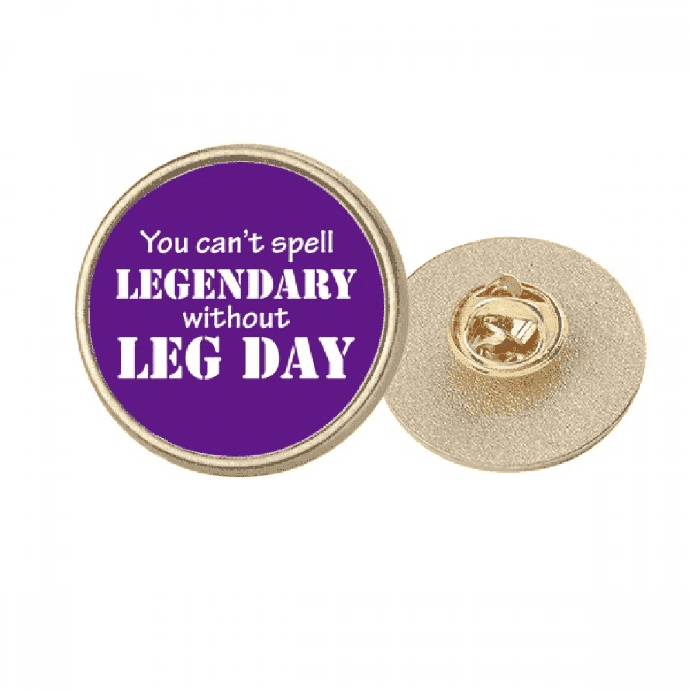 Spelling Words Letter Nesting Round Metal Golden Pin Brooch Clip